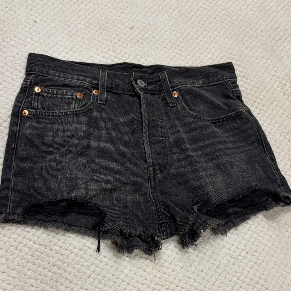 Levi's Black 501 Jean Shorts